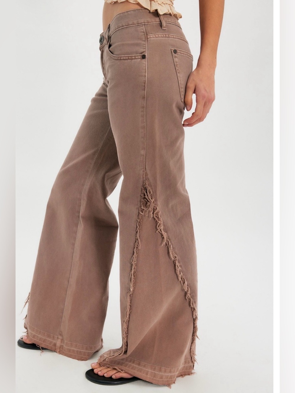 Free People One Teaspoon Johnnie’s Low Waist Seemed Wide Leg Jeans 💯 Cotton NWT
